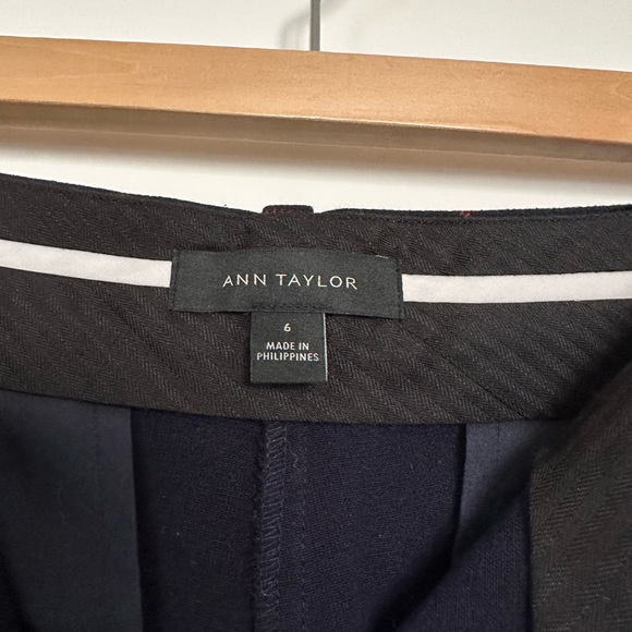 Navy Ann Taylor Checkered Pants - Picture 4 of 5